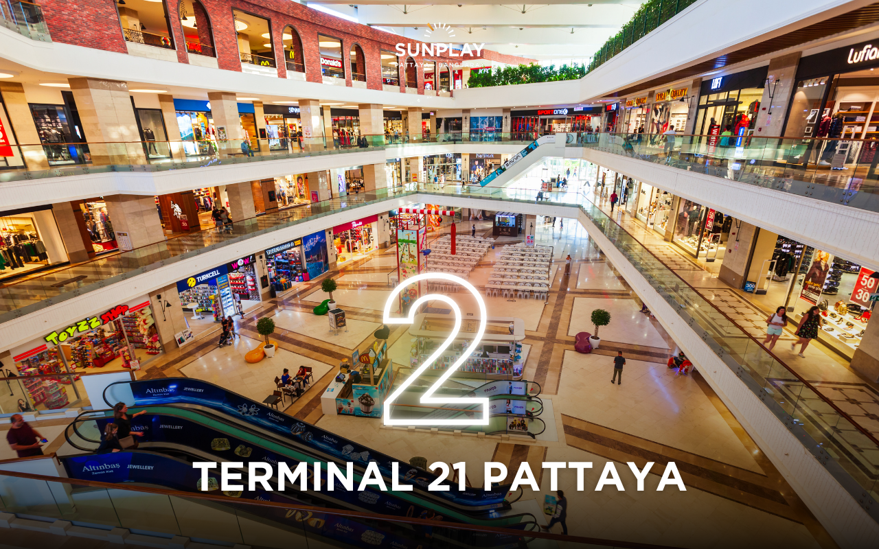 Embark on an international shopping adventure at Terminal 21 Pattaya, a unique shopping complex inspired by global destinations